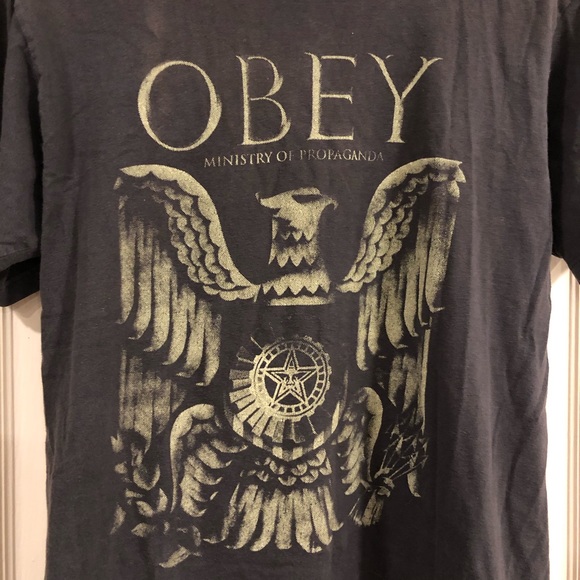 OBEY Grey graphic men’s T-shirt - M - Picture 2 of 4